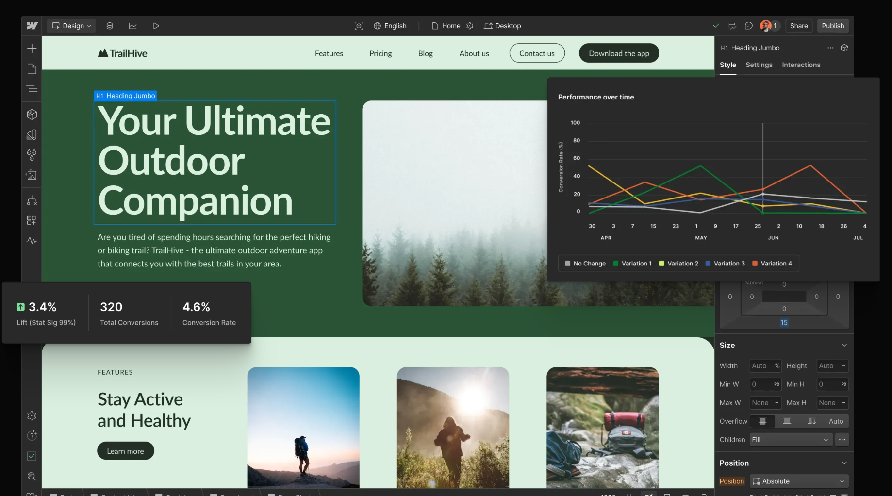 Webflow Website Experience Platform