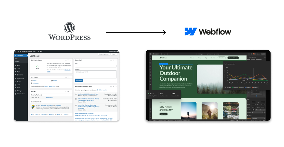 WordPress to Webflow migration
